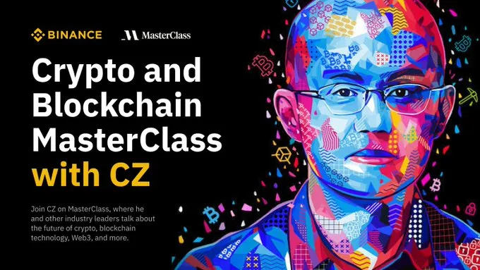CZ mở lớp học về tiền điện tử và Web3 trên MasterClass